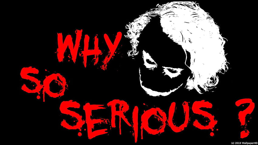 why so serious mobile HD wallpaper
