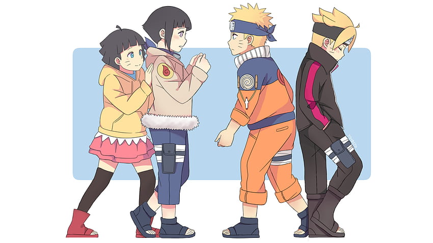 Desenho de boruto e hiwari bebes pintado e colorido por Usuário não  registrado o dia 29 de Maio do 2015