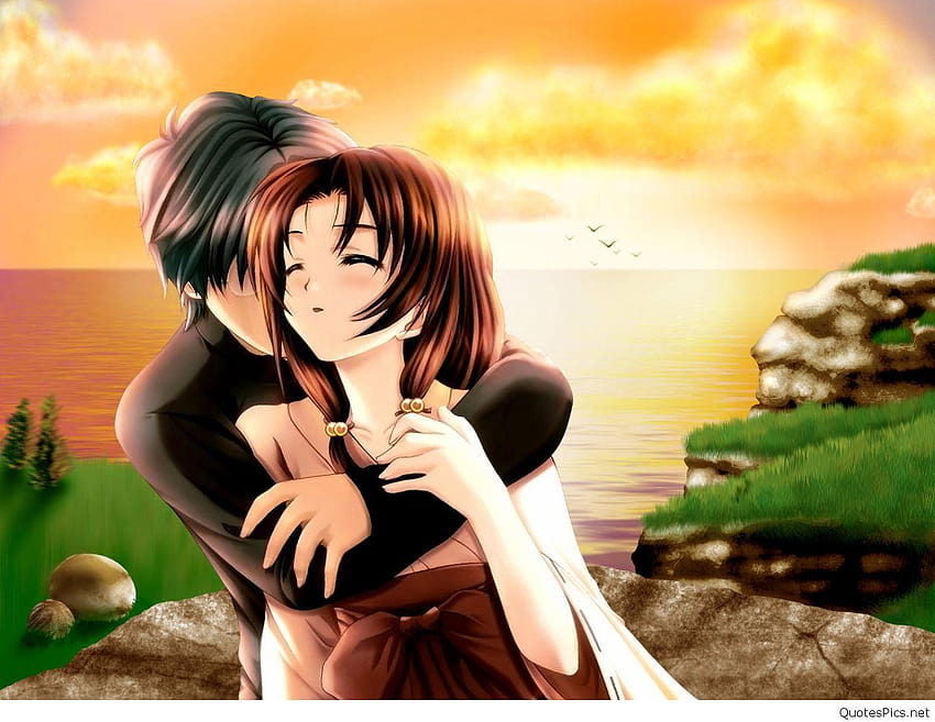 Love animated couple new, cute cartoon couple for mobile HD wallpaper