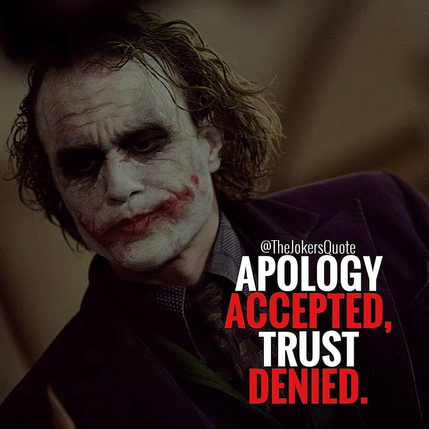 Apology and trust quote joker, i used to think my life was a tragedy joker HD phone wallpaper