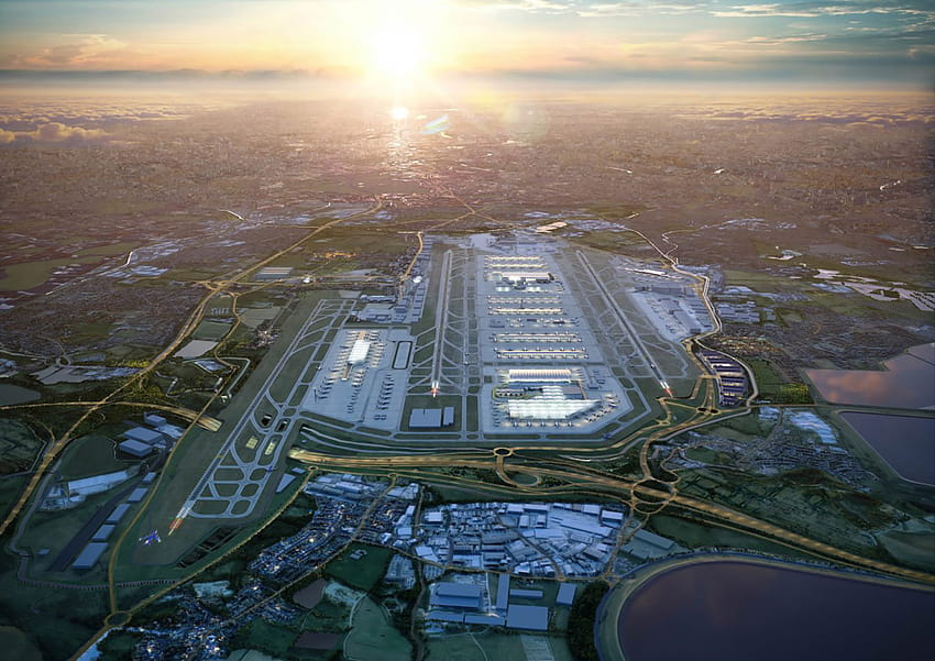 London Heathrow Airport's expansion 'masterplan' revealed HD wallpaper