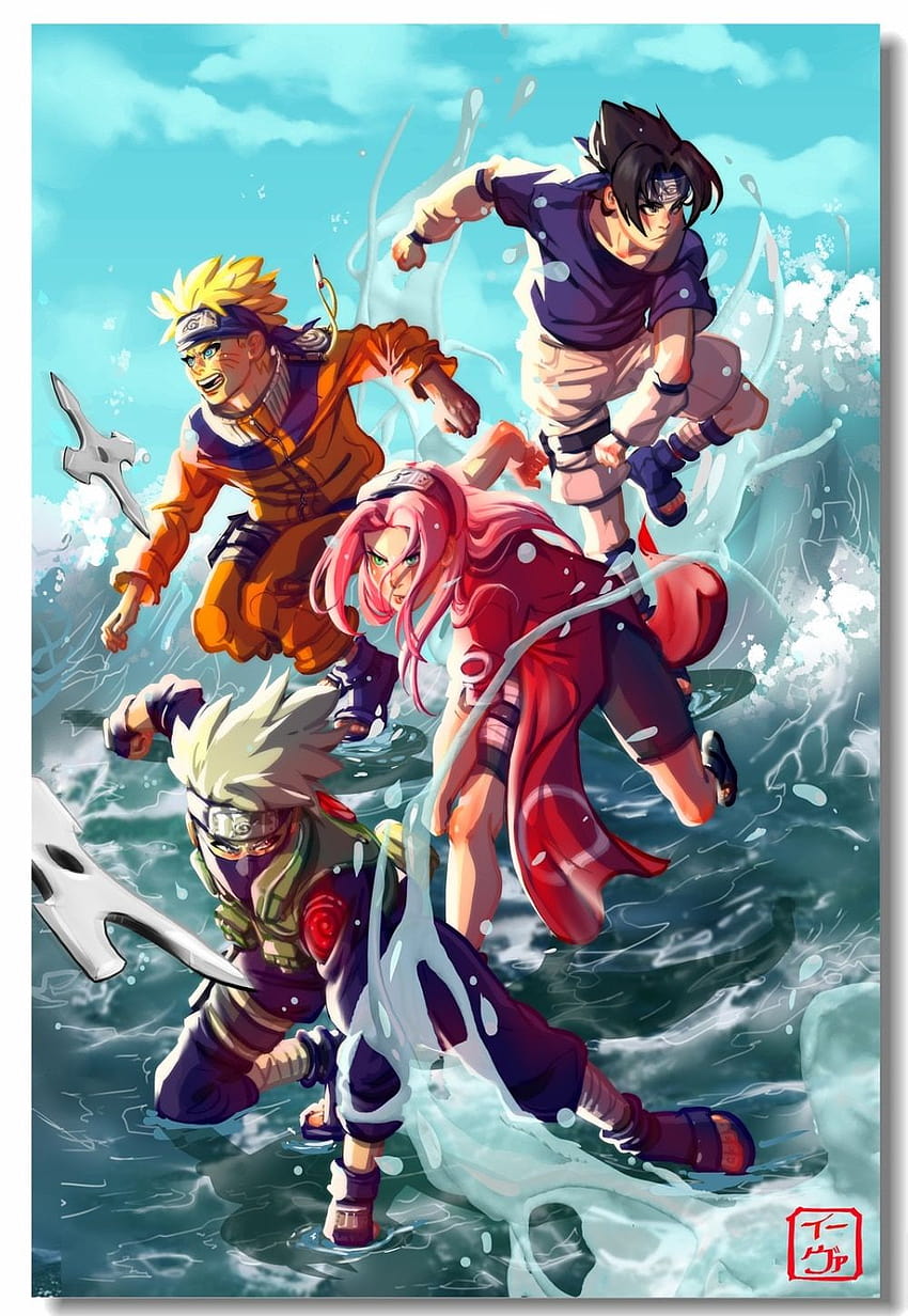 Naruto Anime Poster Home Decoration Canvas Gaara Scroll Pictures Wall Art  Haruno Sakura Hanging Painting Bedside Background Cafe - Animation  Derivatives/peripheral Products - AliExpress
