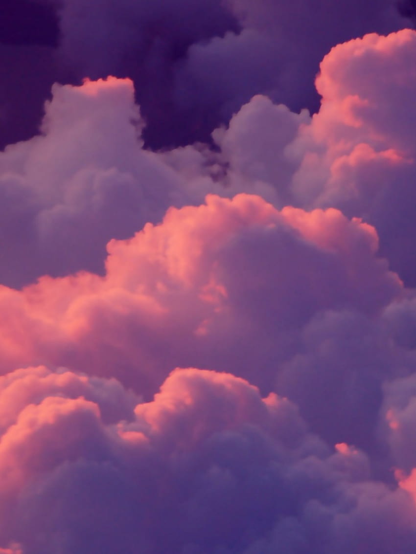 Aesthetic Clouds Pink, aesthetic glitter cloud HD phone wallpaper