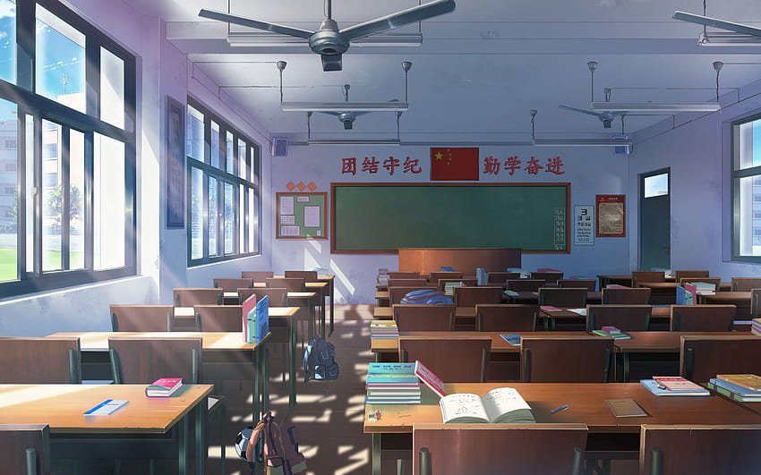 Pin di Fondo de pantalla de anime, school room Wallpaper HD