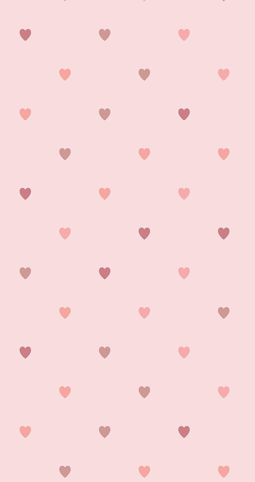 Rosa y corazones., rosa pastel fondo de pantalla del teléfono