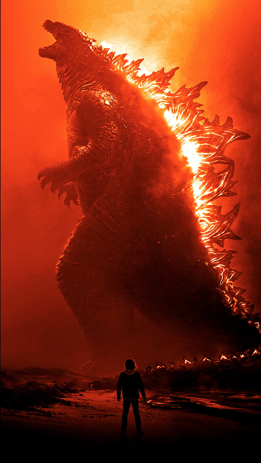 Godzilla Rei dos Monstros iPhone e, fogo godzilla Papel de parede de celular HD