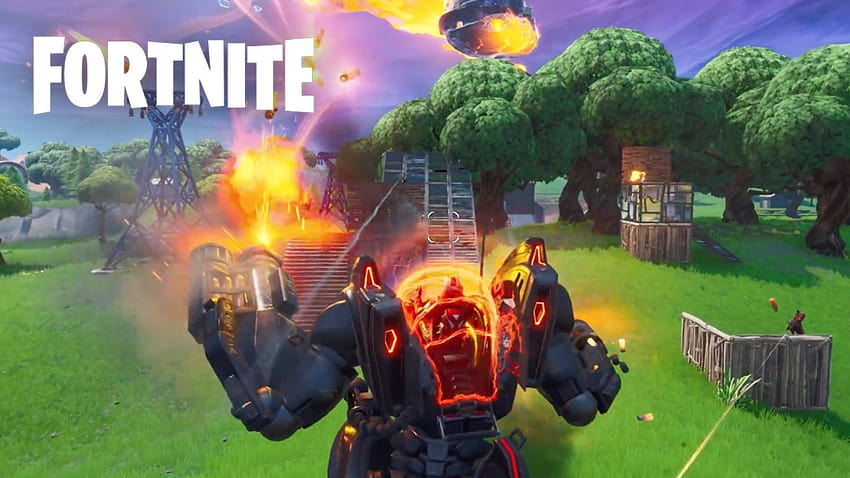 Epic Games respond to crazy BRUTE mech hoverboard exploit in, fortnite brute HD wallpaper