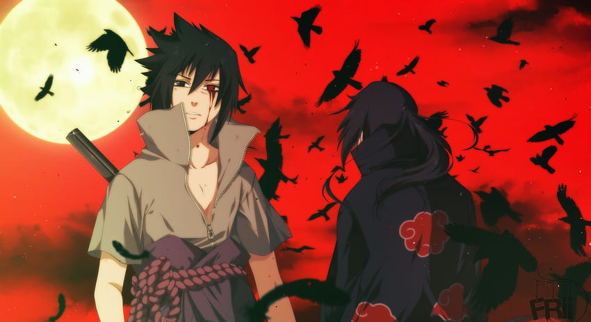 Anime Naruto Sasuke Uchiha Itachi Uchiha Arka Planlar, itachi vs sasuke HD duvar kağıdı
