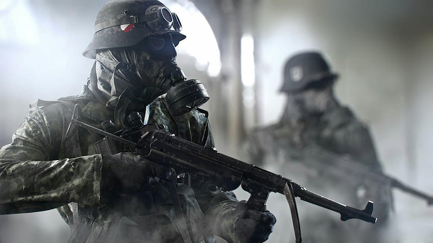 von Battlefield V, Soldier, Gaz Mask, Videospiel, Battlefield V-Spiel HD-Hintergrundbild