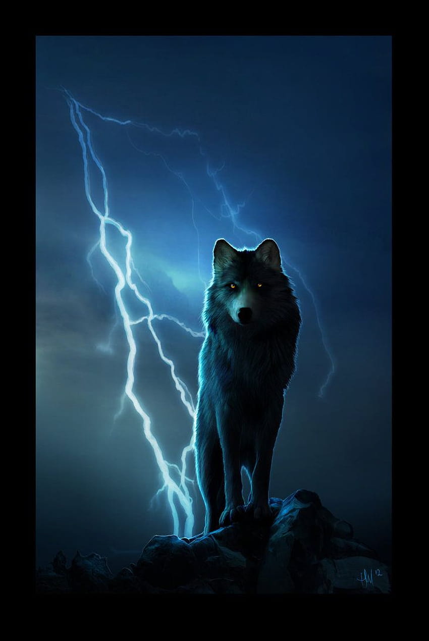 Elemental by Novawuff, elemental wolf HD phone wallpaper