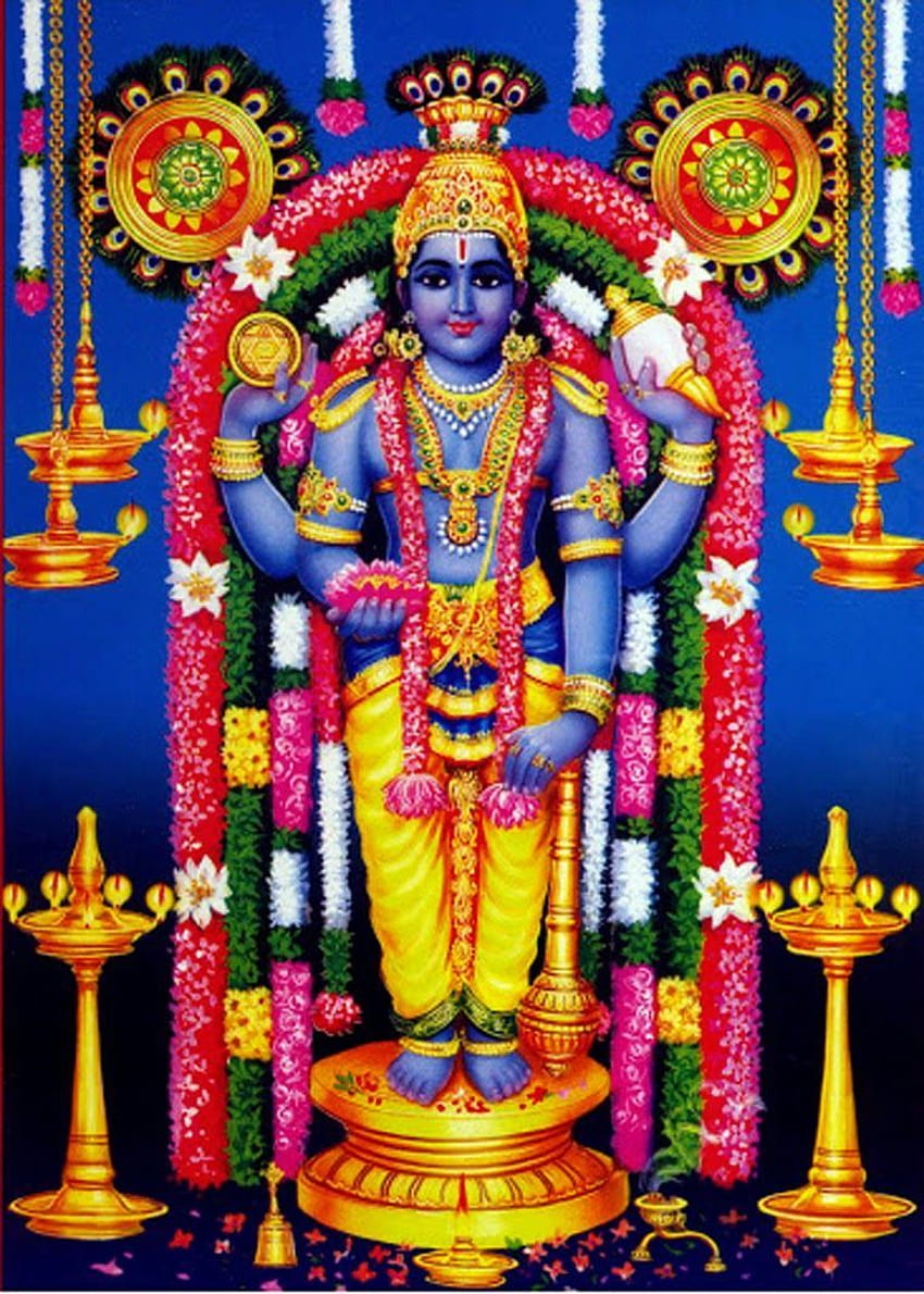 Of Lord Guruvayurappan posted by Ryan Cunningham HD phone wallpaper