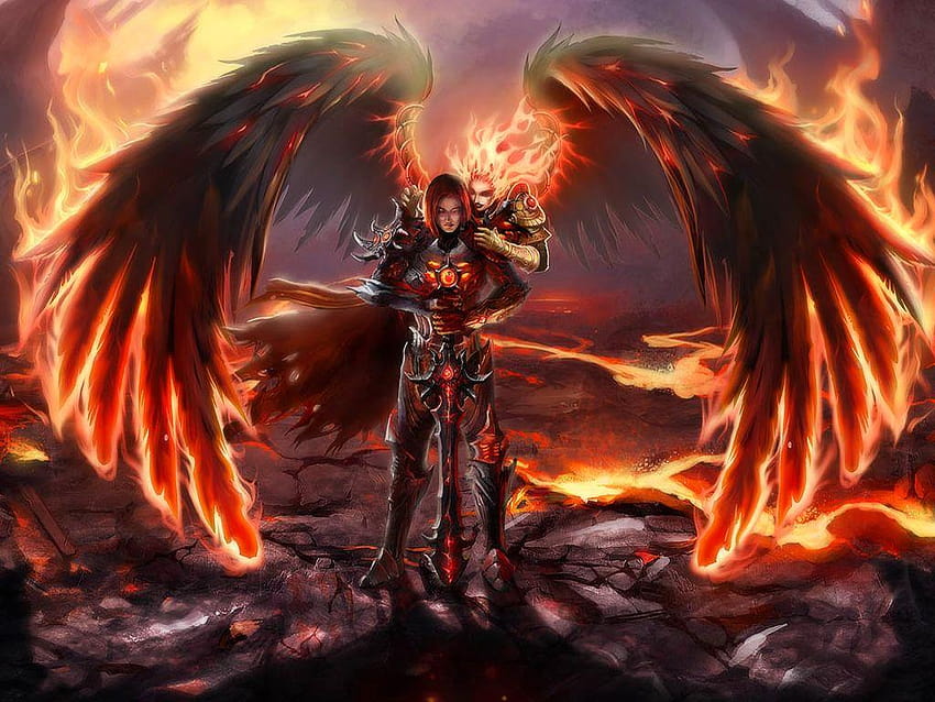 Anjos e Demônios itl.cat, anjo vs demônio papel de parede HD
