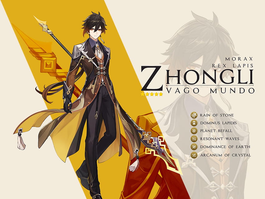 Made some Zhongli for my ipad since I can't find one on google. Hope you guys like it.: ZhongliMains HD wallpaper