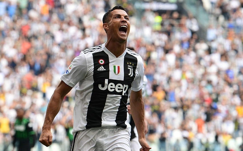 Cristiano Ronaldo zdobywa pierwsze gole w Serie A dla Juventusu, cristiano ronaldo juventus Tapeta HD