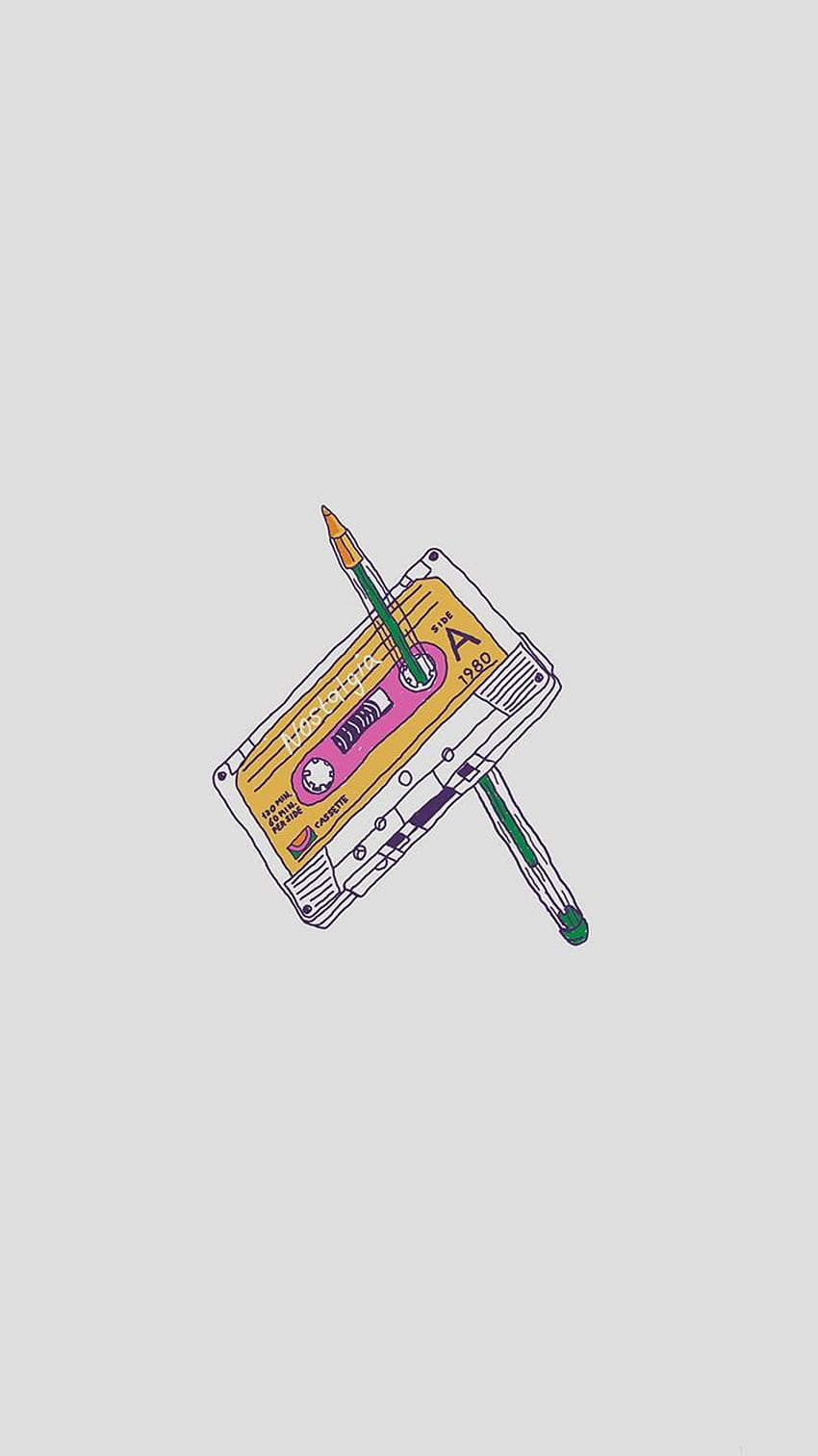 Rewind Cassette Tape With Pencil iPhone 6 HD phone wallpaper