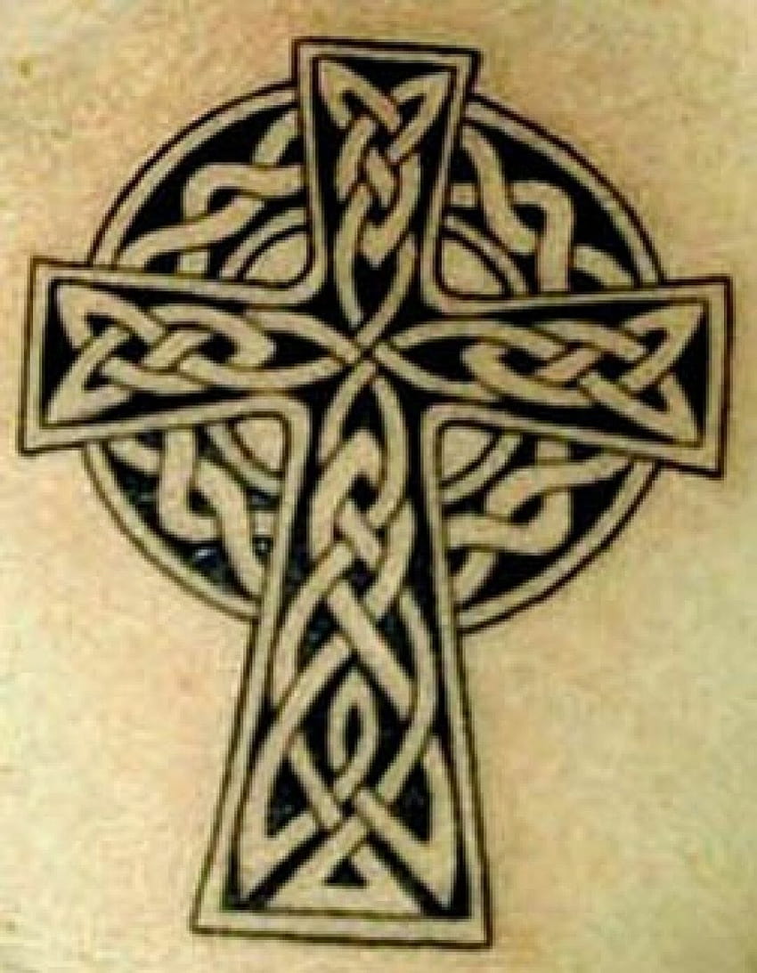 0 diseño de tatuaje de cruz celta fondo de pantalla del teléfono