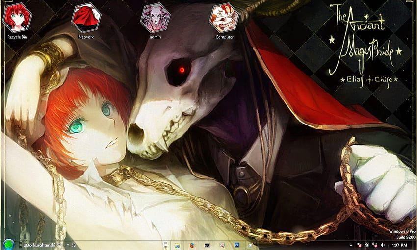 Wallpaper girl, monster, spikes, Mahou Tsukai no Yome, The Ancient Magus'  Bride, Elias Ainsworth, Hatori Chise images for desktop, section сэйнэн -  download