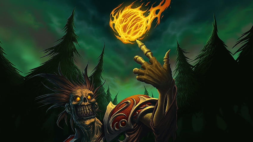 2560x1440 World Of Warcraft, Wow, Undead, Fireball and, fire ball HD wallpaper