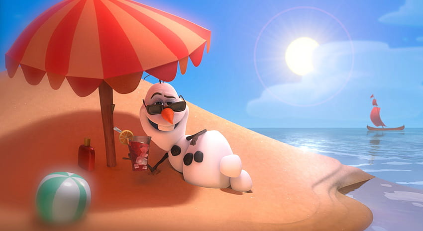 Summer Disney Summer Olaf, dinsey summer HD wallpaper