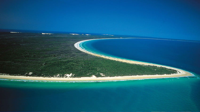 Beautiful Fraser Island in Australia, barrier island HD wallpaper