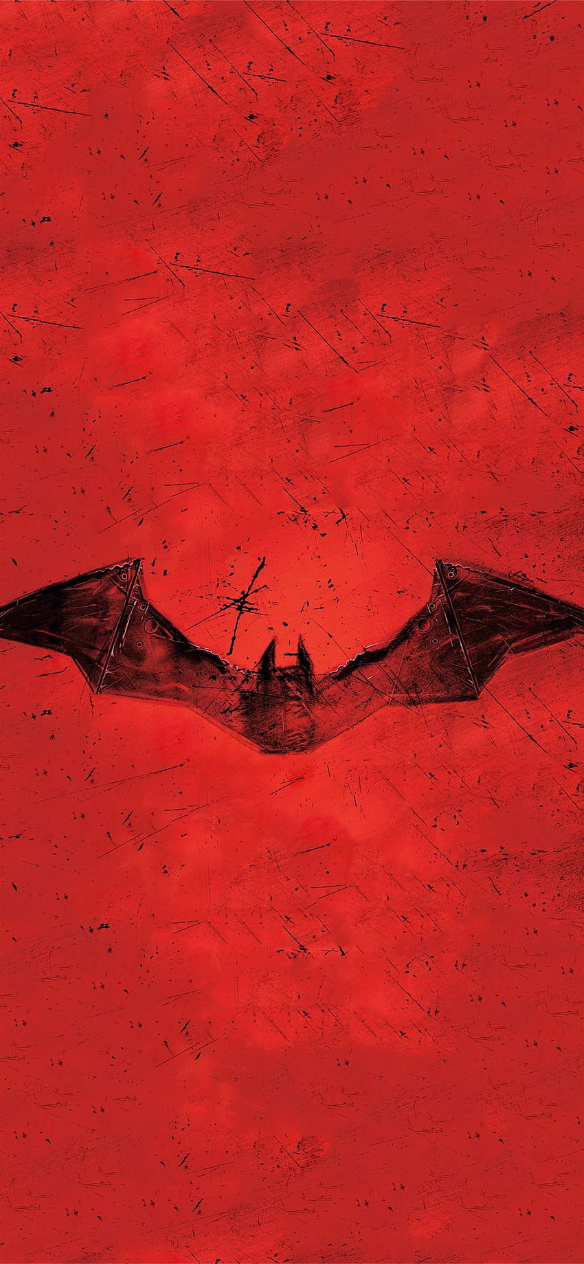 das rote Logo von Batman 2021, das iPhone von Batman 2022 HD-Handy-Hintergrundbild