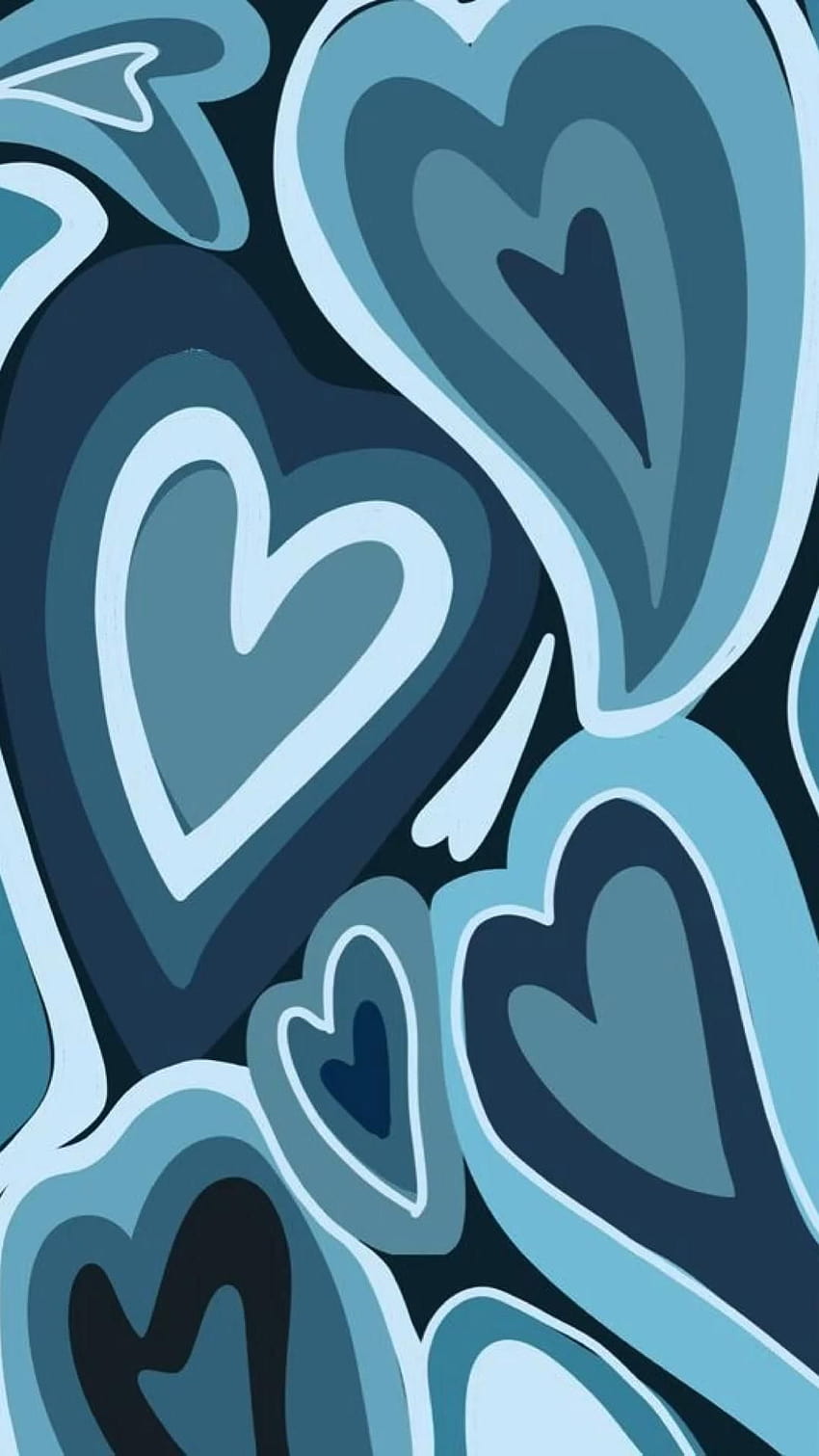 720 Blue Hearts ideas in 2022, blue heart aesthetic HD phone wallpaper