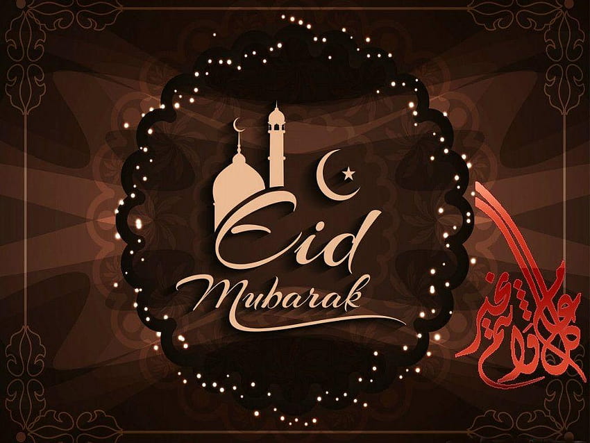 Eid Wishes, eid mubarak arabic HD wallpaper