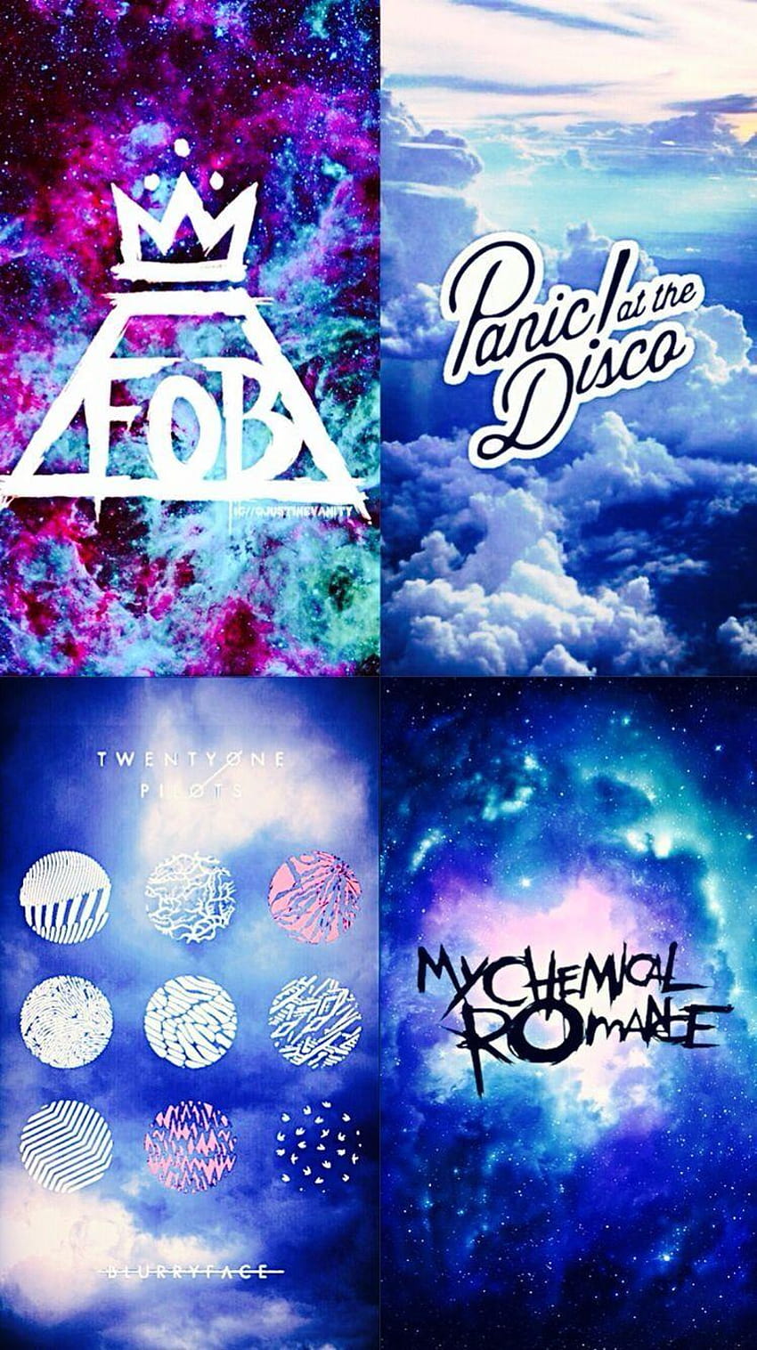Fall Out Boy, Panic! At the Disco, Twenty One Pilots & My Chemical, mcr phone HD phone wallpaper