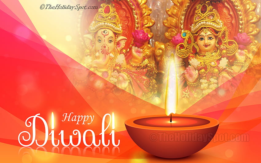 Diwali Of Lakshmi And Ganesh, happy deepavali HD wallpaper