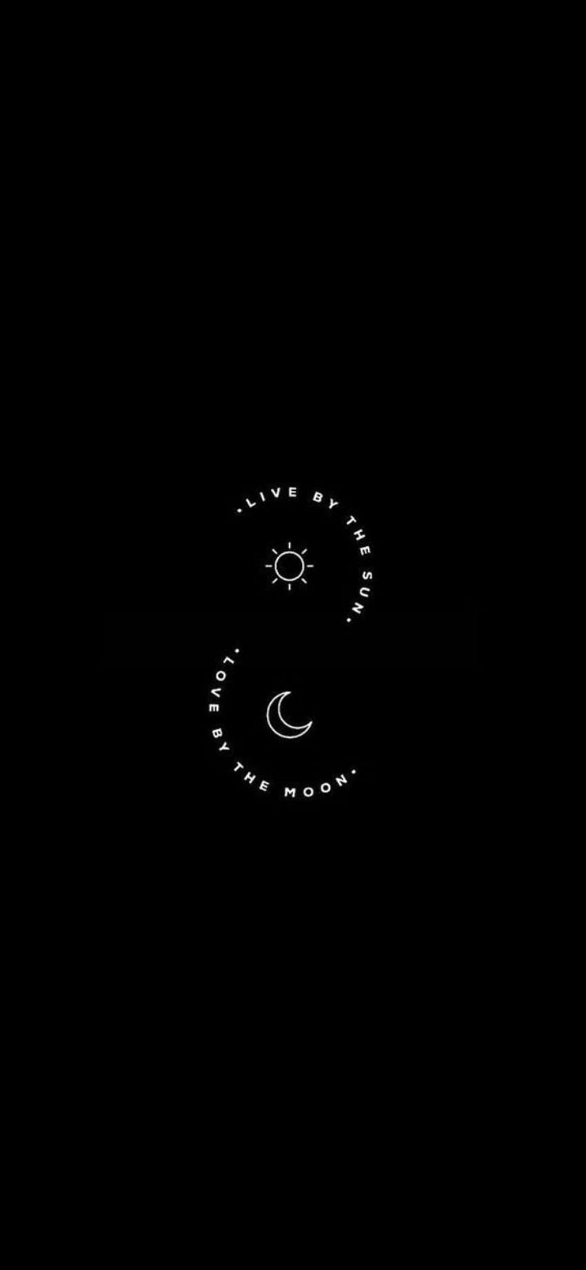 Sun•Moon, estética del sol y la luna fondo de pantalla del teléfono