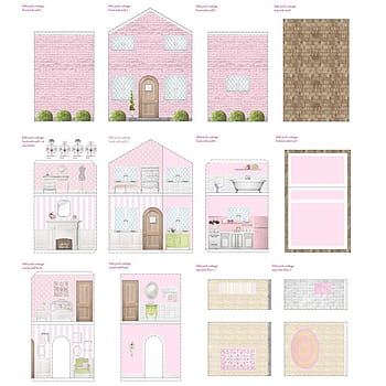 Lundby Gothenburg Wallpaper Template Printables  dilly dally dollhouse