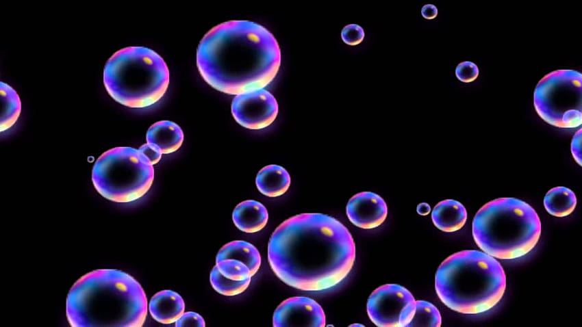 Rainbow Soap Bubbles Motion Backgrounds, moveable backgrounds HD wallpaper
