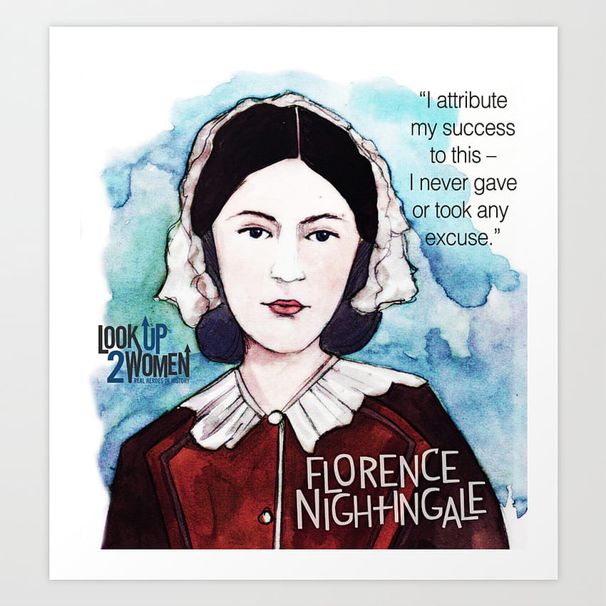 Florence Nightingale Art Print by The History Witch HD phone wallpaper