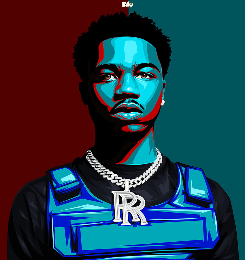 Roddy Ricch Art Print by Olaforshow, dababy and roddy ricch HD phone wallpaper