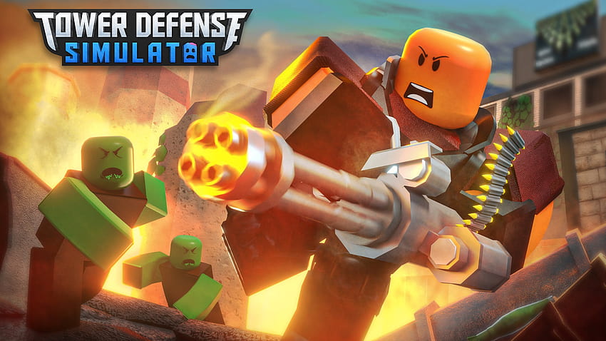 Come ottenere Toxic Gunner In TDS Roblox, simulatore di difesa della torre roblox Sfondo HD