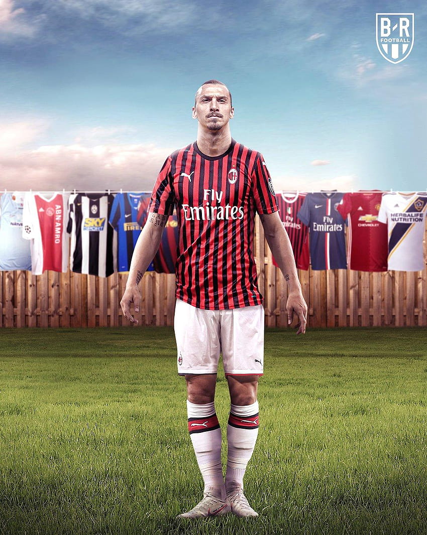 Zlatan Ibrahimović AC Milan, zlatan ibrahimovic ac milan HD phone wallpaper