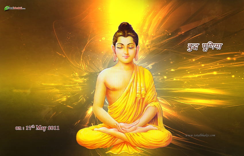 Bouddha , Hindou , Bouddha Purnima , Couleur Jaune, Marron et Vert, , Spiritual wal… Fond d'écran HD