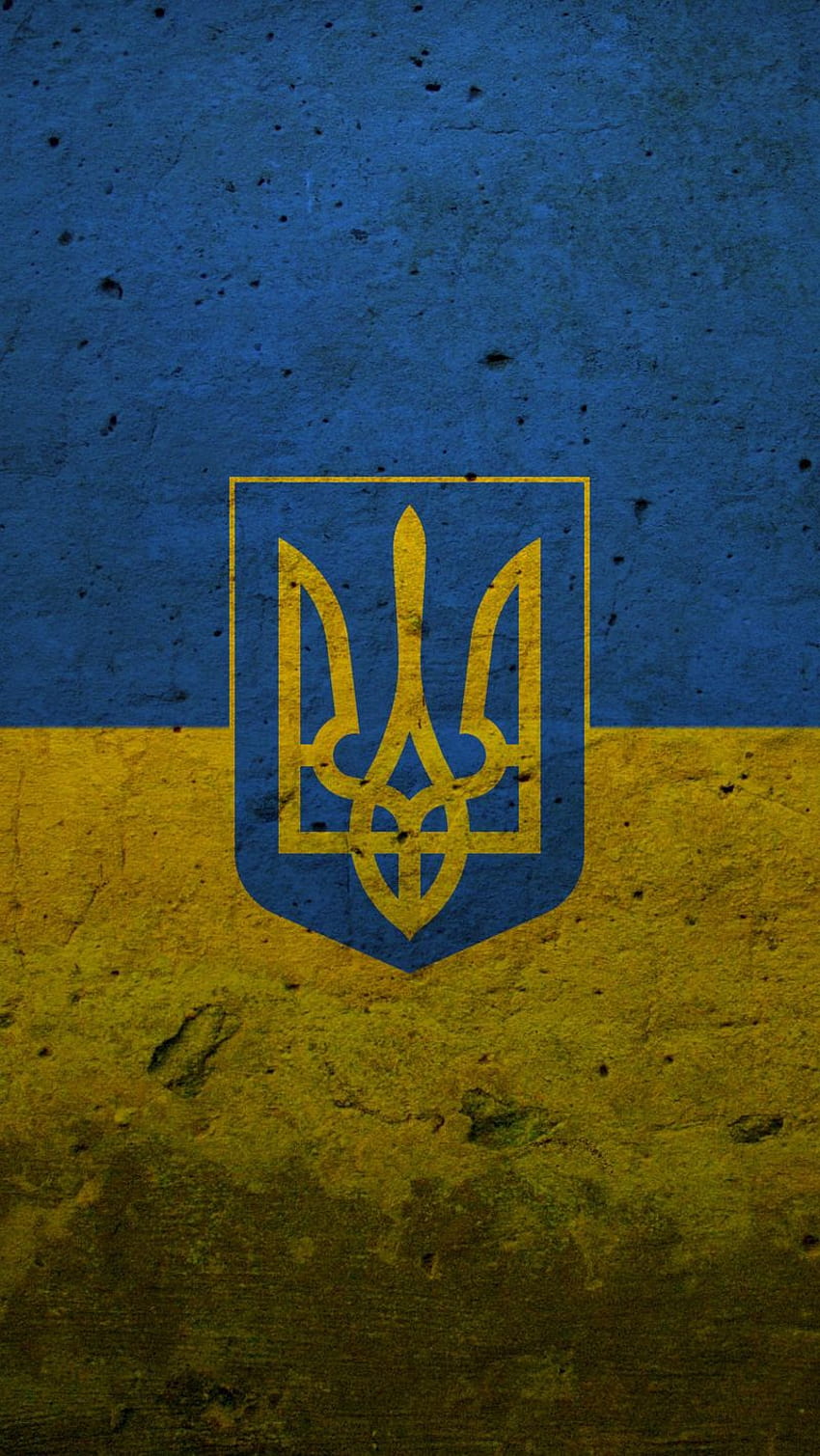 800x1420 bandera, escudo de armas, ucrania, pintar iphone se/5s/5c/5 para s de paralaje, ucrania iphone fondo de pantalla del teléfono