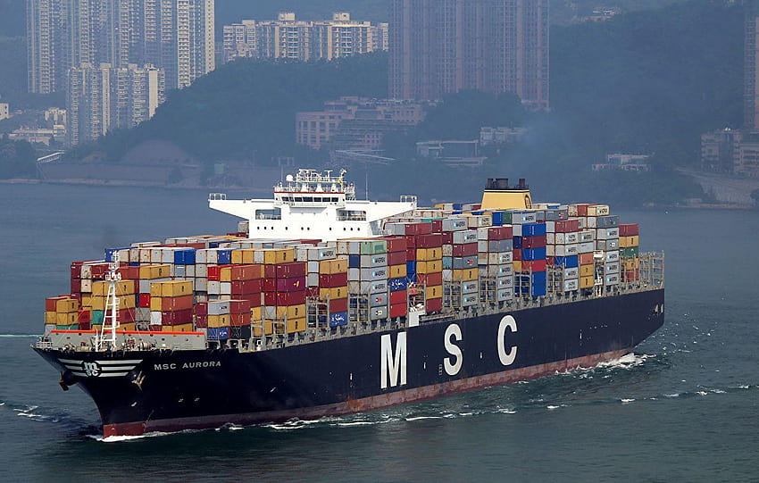 Container ship, cargo ship HD wallpaper