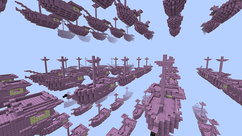 The Sith Eternal fleet has got nothing on this: Minecraft HD wallpaper