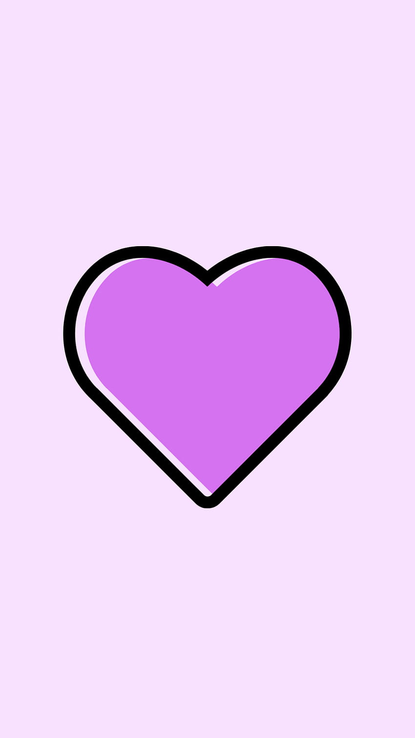 Histoire de coeur violet esthétique, esthétique coeur violet Fond d'écran de téléphone HD