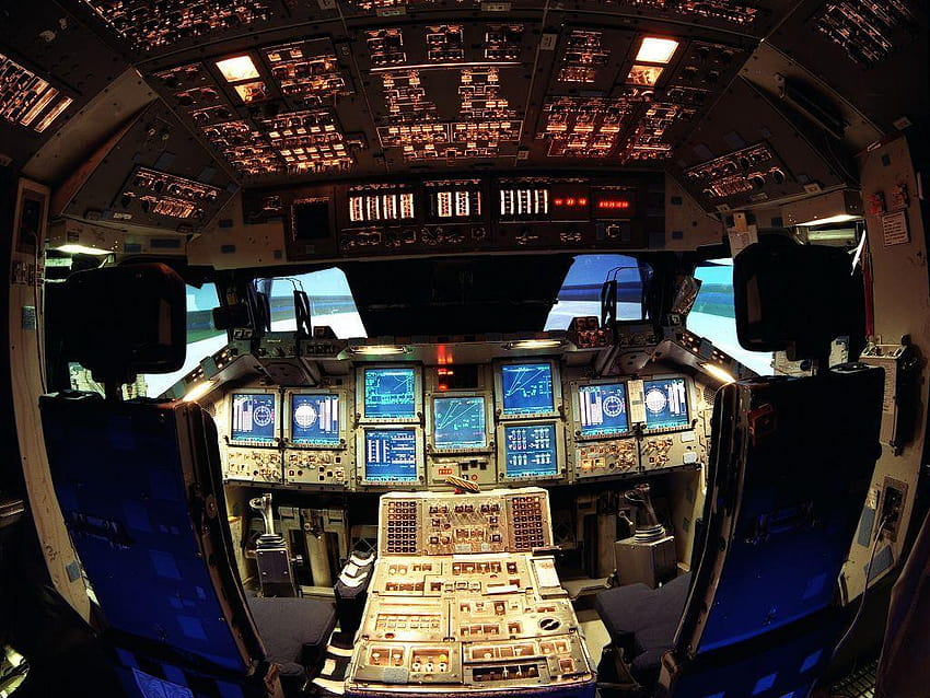 Cockpit, airplane cabin HD wallpaper
