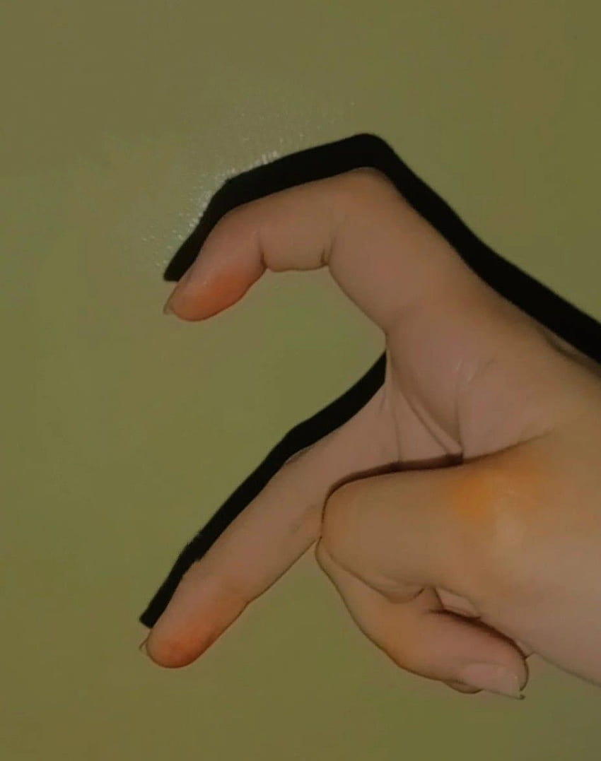 Finger halb Herz ❤️, halb Herz HD-Handy-Hintergrundbild