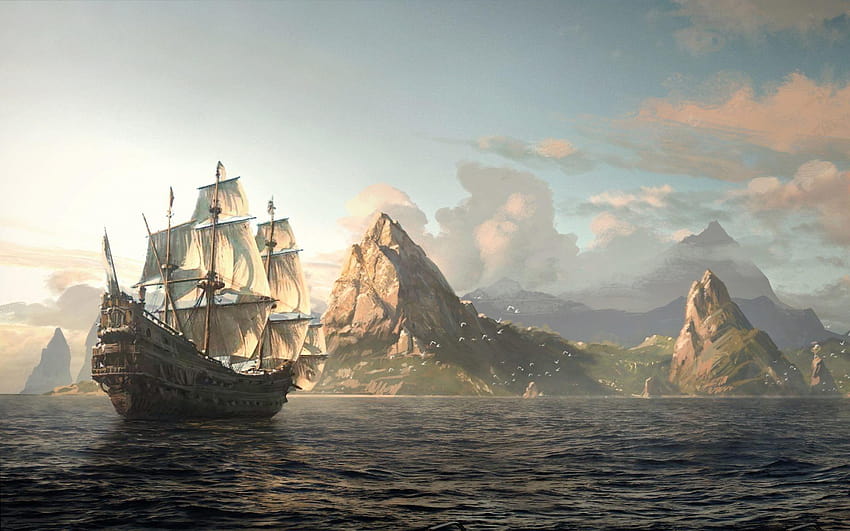 Pirate Ship สำหรับ เรือผี วอลล์เปเปอร์ HD