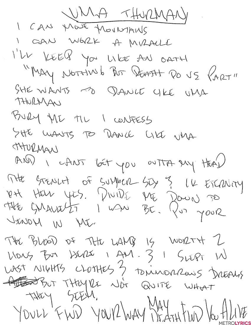 Tu deviendras 'psycho' sur ces paroles manuscrites de Fall Out Boy de, Fall Out Boy le 4 juillet Fond d'écran de téléphone HD