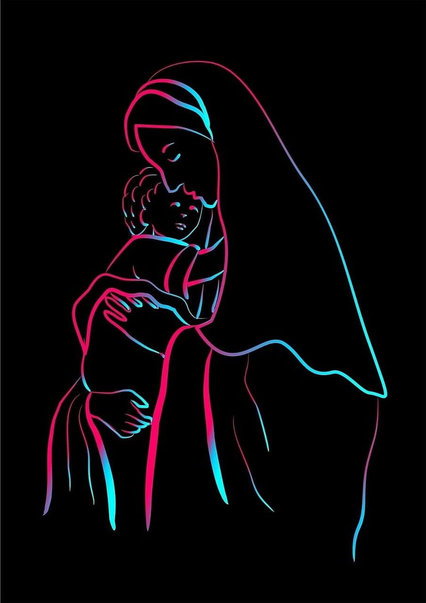 Mother Mary. ❣Julianne McPeters❣, mother and child catholic HD phone wallpaper