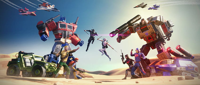 G.I.Joe срещу Transformers в играта Transformers Earth Wars, gi joe team HD тапет