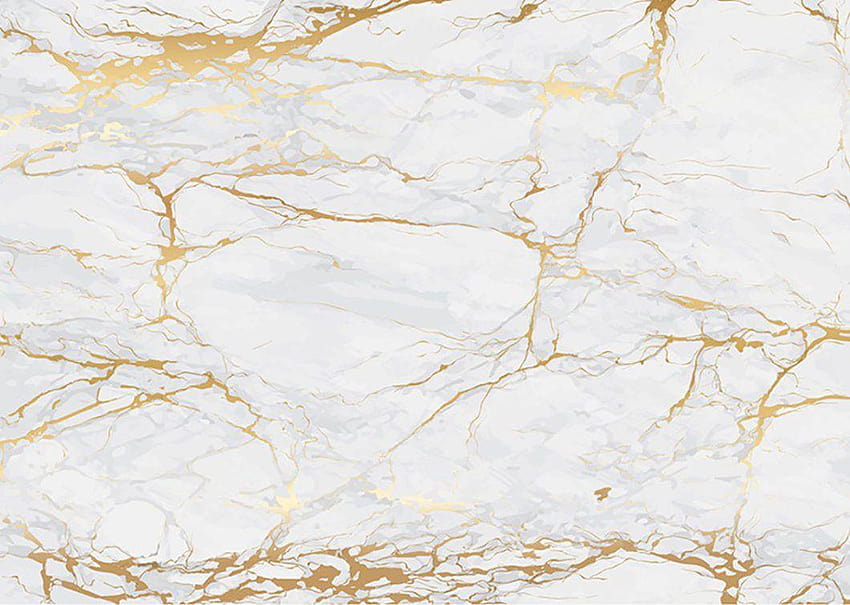 Weißer und goldener Marmor, weißer Marmor HD-Hintergrundbild