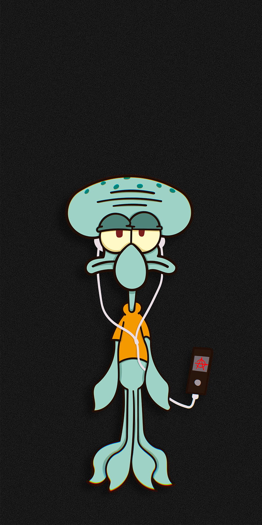 Squidward Listening Music Black Meme, spongebob and squidward HD phone wallpaper