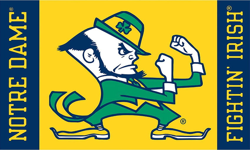 Logo Notre Dame Fighting Irish untuk Desain Stiker, notre dame fight ...